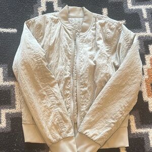 lululemon athletica Women's Gray Bomber Jacket